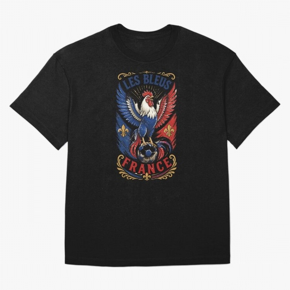 France Soccer Rooster - Les Bleus Vintage Patriotic Football Fan T-Shirt Classic T-Shirt Celebrate Soccer Greatness during Match Day Hype around FIFA World Cup 2026 USA Canada Mexico, Messi, Neymar and Mbappe, Brazil, Portugal and Argentina,