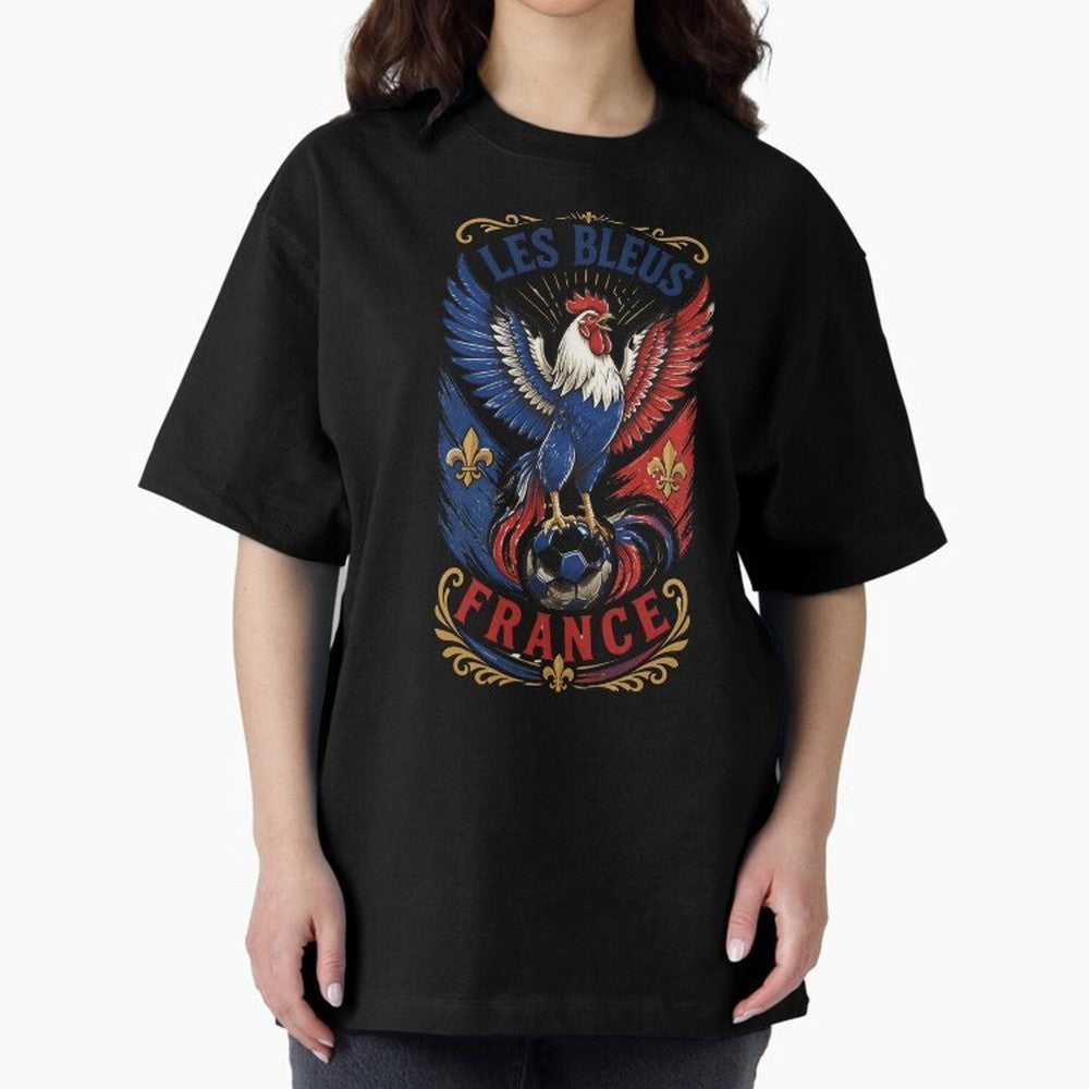 France Soccer Rooster - Les Bleus Vintage Patriotic Football Fan T-Shirt Classic T-Shirt Celebrate Soccer Greatness during Match Day Hype around FIFA World Cup 2026 USA Canada Mexico, Messi, Neymar and Mbappe, Brazil, Portugal and Argentina,