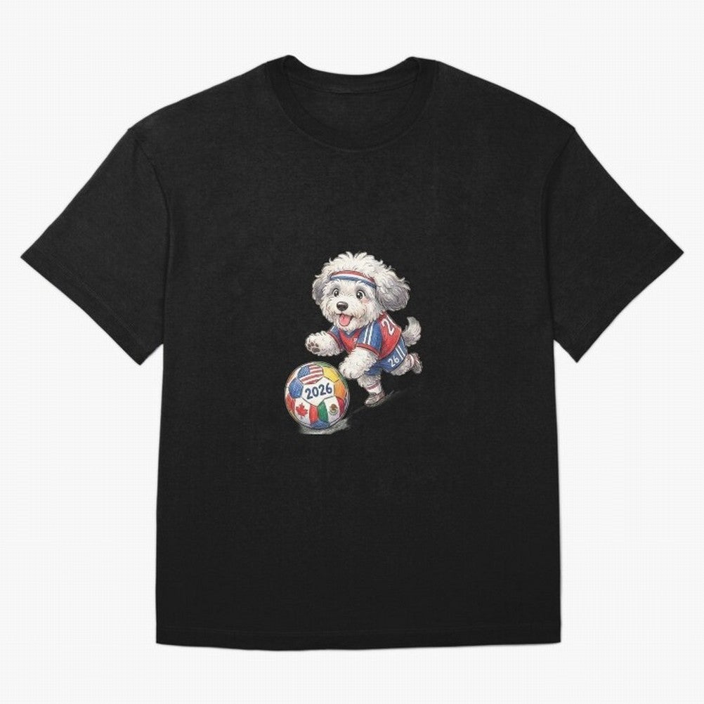 Cute Sheepdog Soccer Star - 2026 World Cup Fluffy Puppy Classic T-Shirt Show Championship Spirit for FIFA World Cup 2026 for Fans of Cristiano Ronaldo, Haaland and CR7 and Argentina and Brazil, Bringing Soccer Culture, Superstar Moments, National