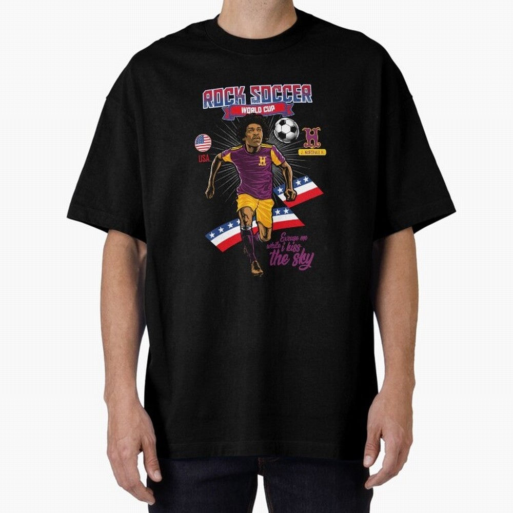 Rock Soccer World Cup Classic T-Shirt Build FIFA World Cup 2026 Celebrating Mbappe and Neymar, Argentina and Brazil Energy, Classic Soccer Heritage, Championship Pressure, Fan Loyalty and International Pride; Ideal for Fans Who Follow Messi,