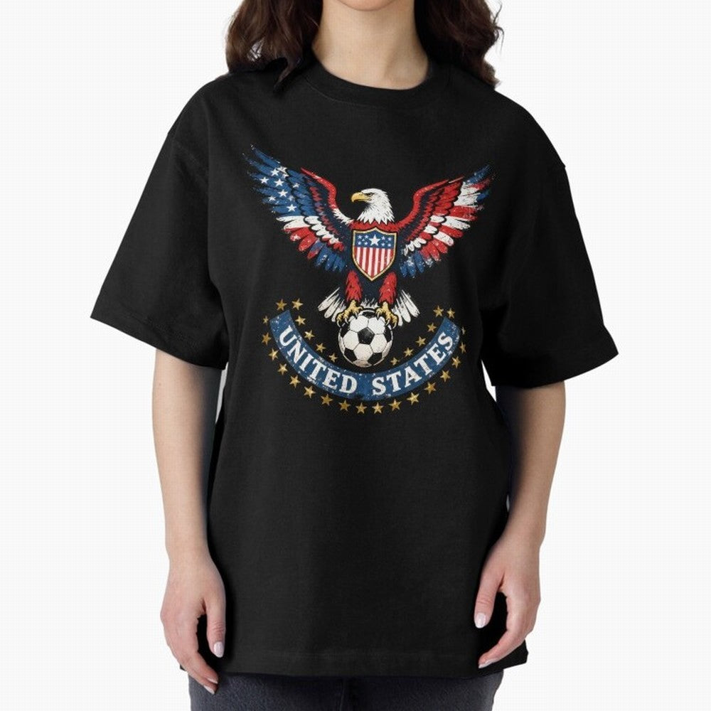 USA Soccer Eagle - United States Football Fan Classic T-Shirt Represent the Passion of the FIFA World Cup 2026 USA Canada Mexico Journey through Neymar, Haaland and Cristiano Ronaldo Highlights, Germany Pride, Sports Nostalgia, International