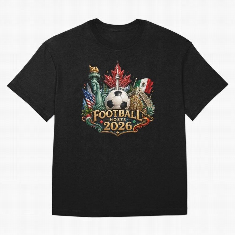 Road to 2026 USA Mexico Canada Soccer Design Classic T-Shirt Bring the FIFA World Cup 2026 Group Stage Journey through CR7 and Messi Highlights, England and Germany Pride, Football Passion, Legendary Performances, Festival Vibes and Supporter