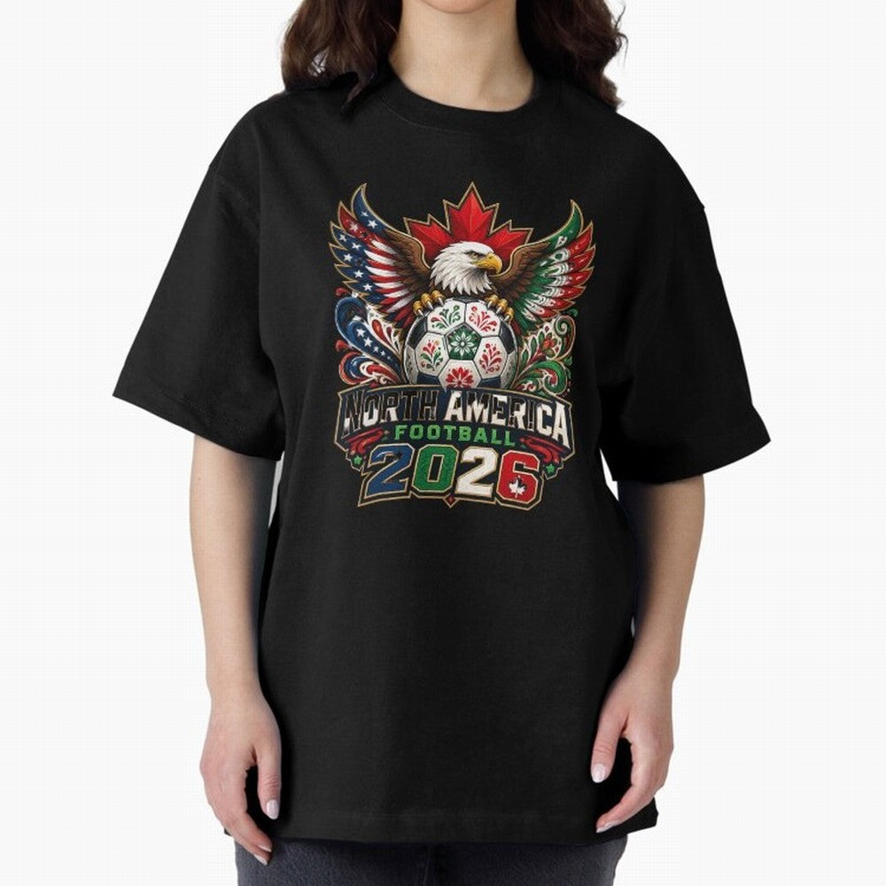 United by Football 2026 North America Soccer Design Classic T-Shirt Celebrate Fan Culture around FIFA World Cup 2026 USA Canada Mexico Spirit, Made for England, Messi, CR7 and Mbappe, Supporter Pride, Iconic Celebrations, Legendary Names and Global