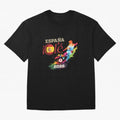 Spain Ol¨¦ 2026 Colorful Watercolor Football Graphic Classic T-Shirt Celebrate the Next Chapter of Global Football Passion for FIFA World Cup 2026 Group Stage, Highlighting Cristiano Ronaldo, Haaland and CR7, Argentina, Stadium Chants, National