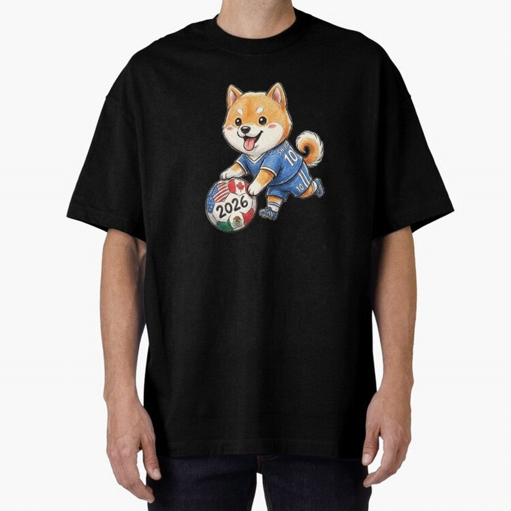 Cute Shiba Inu Soccer Star #10 - World Cup 2026 Edition Classic T-Shirt Honor the Football Icons of FIFA World Cup 2026 for Fans of Mbappe and Neymar and Brazil, Portugal and Argentina, Bringing Retro Football Energy, Iconic Rivalries, Trophy Chase