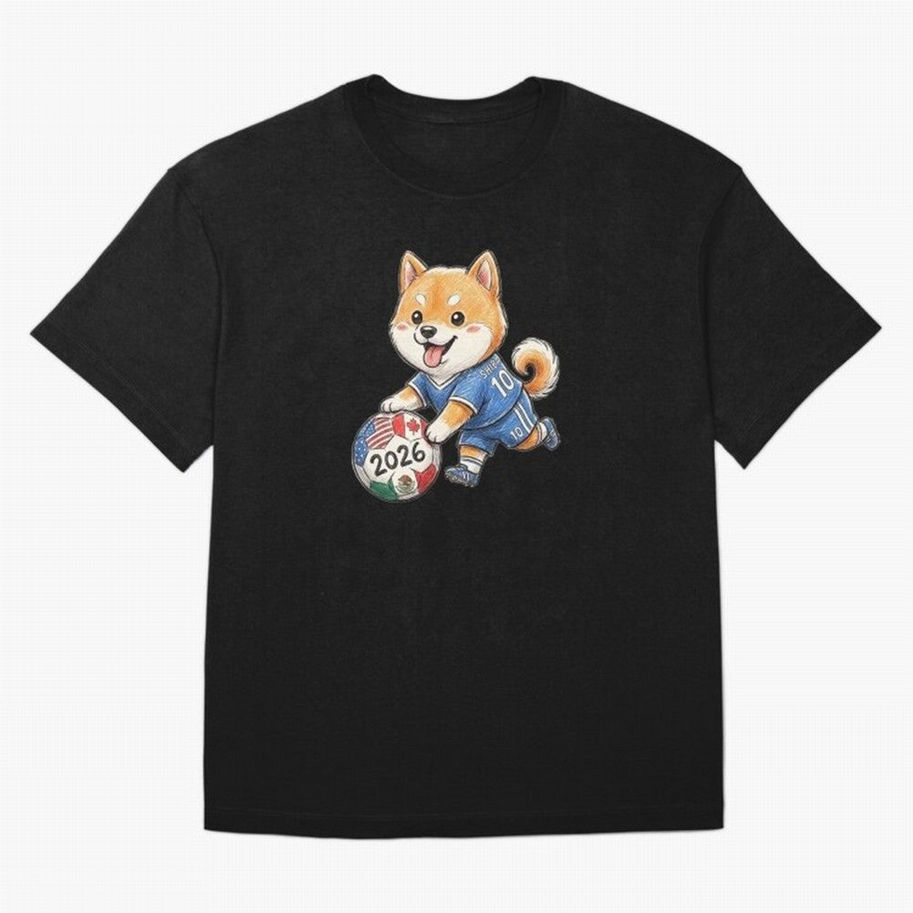 Cute Shiba Inu Soccer Star #10 - World Cup 2026 Edition Classic T-Shirt Honor the Football Icons of FIFA World Cup 2026 for Fans of Mbappe and Neymar and Brazil, Portugal and Argentina, Bringing Retro Football Energy, Iconic Rivalries, Trophy Chase