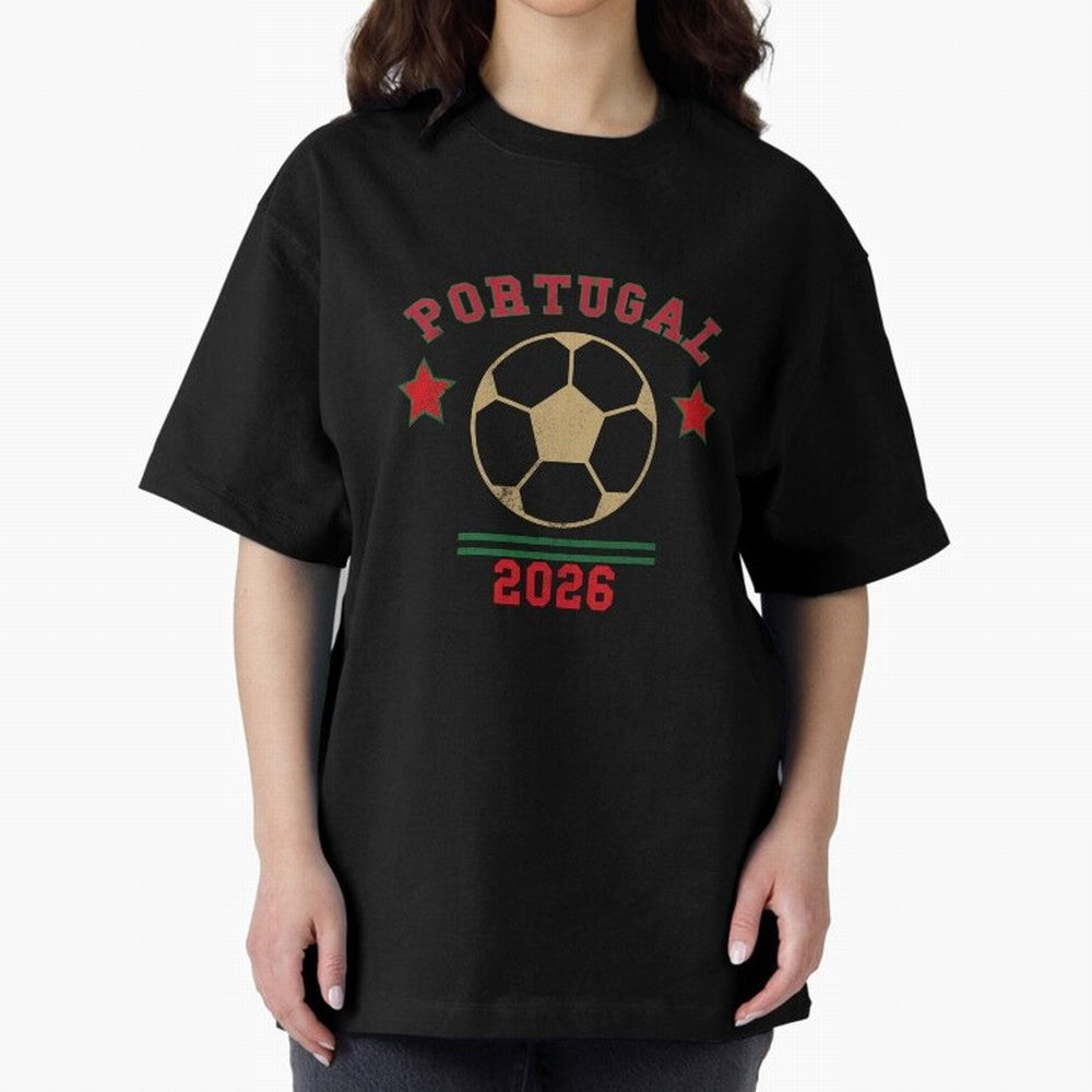 Portugal 2026 ¡ª Vintage Soccer Tee Classic T-Shirt Show Up for the Glory of Global Football Passion for FIFA World Cup 2026 Group Stage, Filled with Messi, Neymar and Mbappe, Brazil, Portugal and Argentina, Soccer Culture, Superstar Moments,
