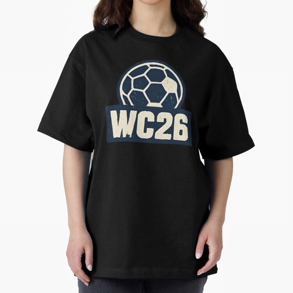 WC26 Retro Soccer Ball Vintage Football Fan Design Classic T-Shirt Represent the Passion of Match Day Hype around FIFA World Cup 2026, Mbappe and Neymar, France and Portugal, Stadium Memories, Football Loyalty, International Chants and Championship