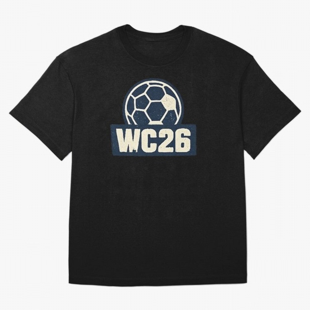 WC26 Retro Soccer Ball Vintage Football Fan Design Classic T-Shirt Represent the Passion of Match Day Hype around FIFA World Cup 2026, Mbappe and Neymar, France and Portugal, Stadium Memories, Football Loyalty, International Chants and Championship