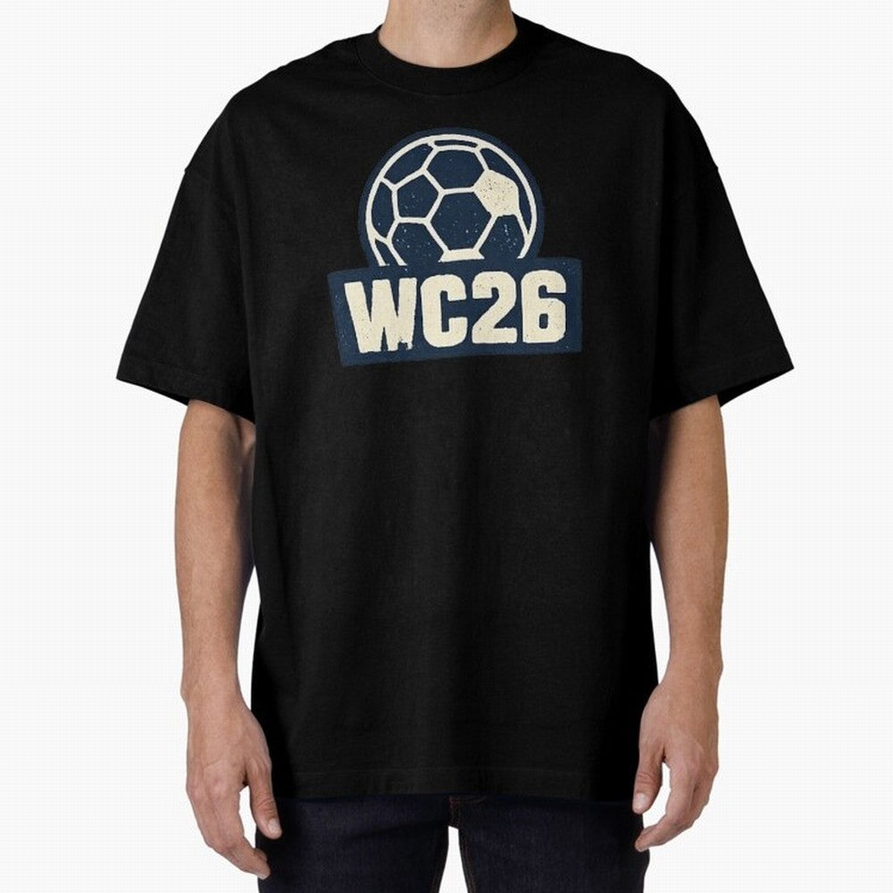 WC26 Retro Soccer Ball Vintage Football Fan Design Classic T-Shirt Represent the Passion of Match Day Hype around FIFA World Cup 2026, Mbappe and Neymar, France and Portugal, Stadium Memories, Football Loyalty, International Chants and Championship