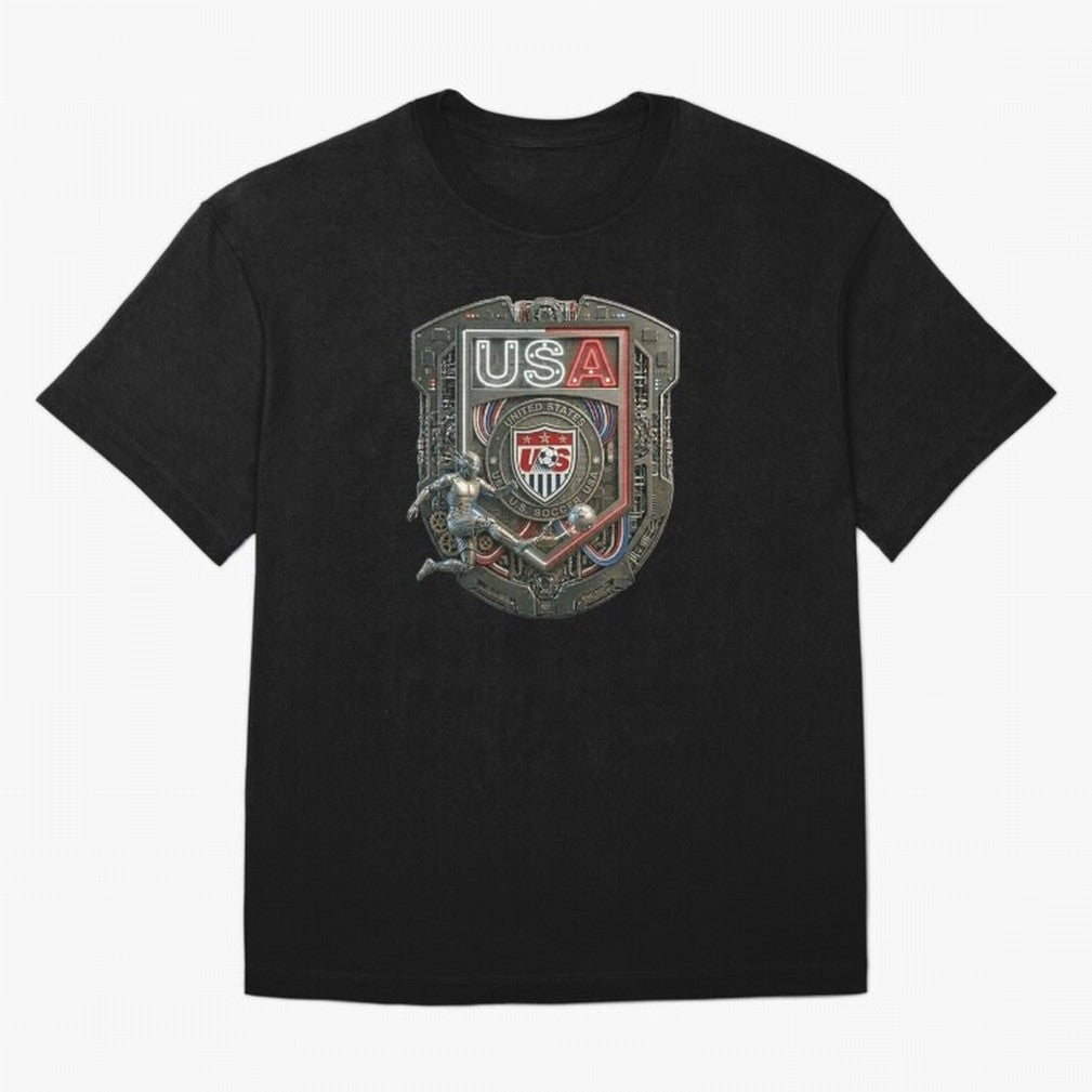 USA SOCCER SHIELD KICKING BALL Classic T-Shirt Step into Global Football Passion for FIFA World Cup 2026 USA Canada Mexico, Capturing Messi and Cristiano Ronaldo, France, Classic Soccer Heritage, Championship Pressure, Fan Loyalty and International