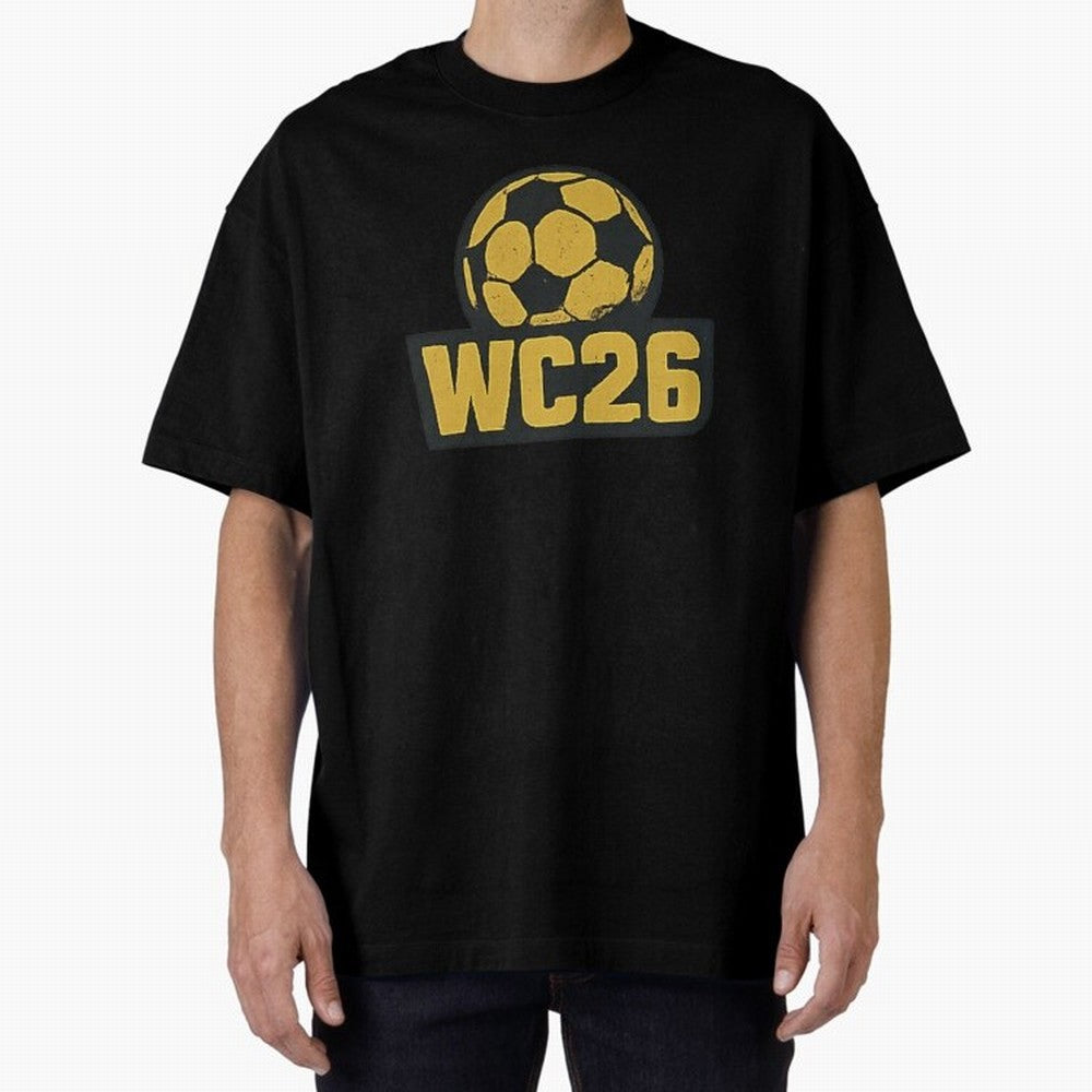 WC26 Soccer Ball Vintage Football Fan Design Classic T-Shirt Honor the Football Icons of the FIFA World Cup 2026 USA Canada Mexico Journey through CR7 Highlights, Portugal, Spain and Germany Pride, Football Festival Excitement, Trophy Ambitions,