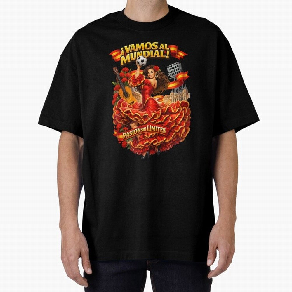 Spanish Flamenco Football Fan Shirt ¨C Unique World Cup 2026 Supporter Design Classic T-Shirt Celebrate Supporters United by Global Football Passion for FIFA World Cup 2026, Connected to Messi, CR7 and Mbappe, Portugal, Spain and Germany, Fan