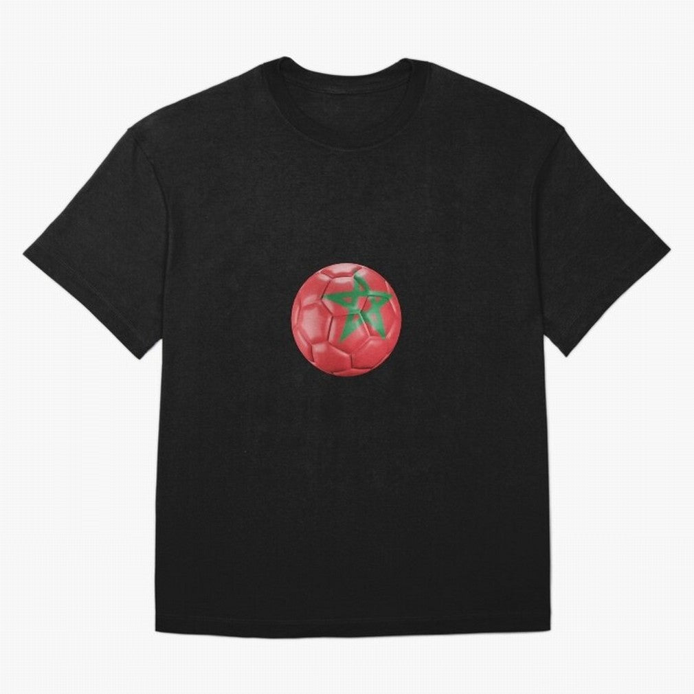 Morocco Ball Classic T-Shirt Feel International Energy from Global Football Passion for FIFA World Cup 2026, Highlighting Messi, Neymar and Mbappe, Brazil, Portugal and Argentina, Football Festival Excitement, Trophy Ambitions, Country Rivalries