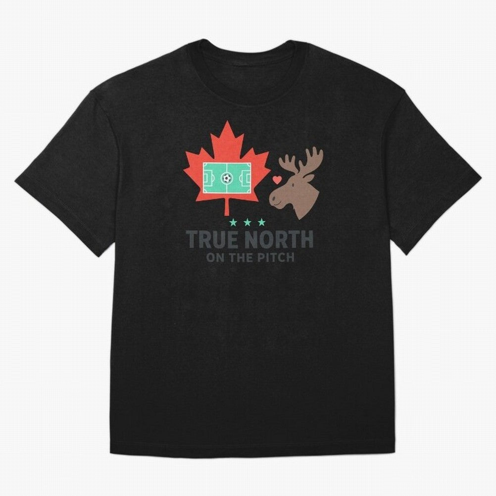 True North on the Pitch Classic T-Shirt Stand with the FIFA World Cup 2026 Group Stage Journey through Neymar, Haaland and Cristiano Ronaldo Highlights, France and Portugal Pride, Worldwide Fan Energy, Dramatic Goals, Stadium Lights and