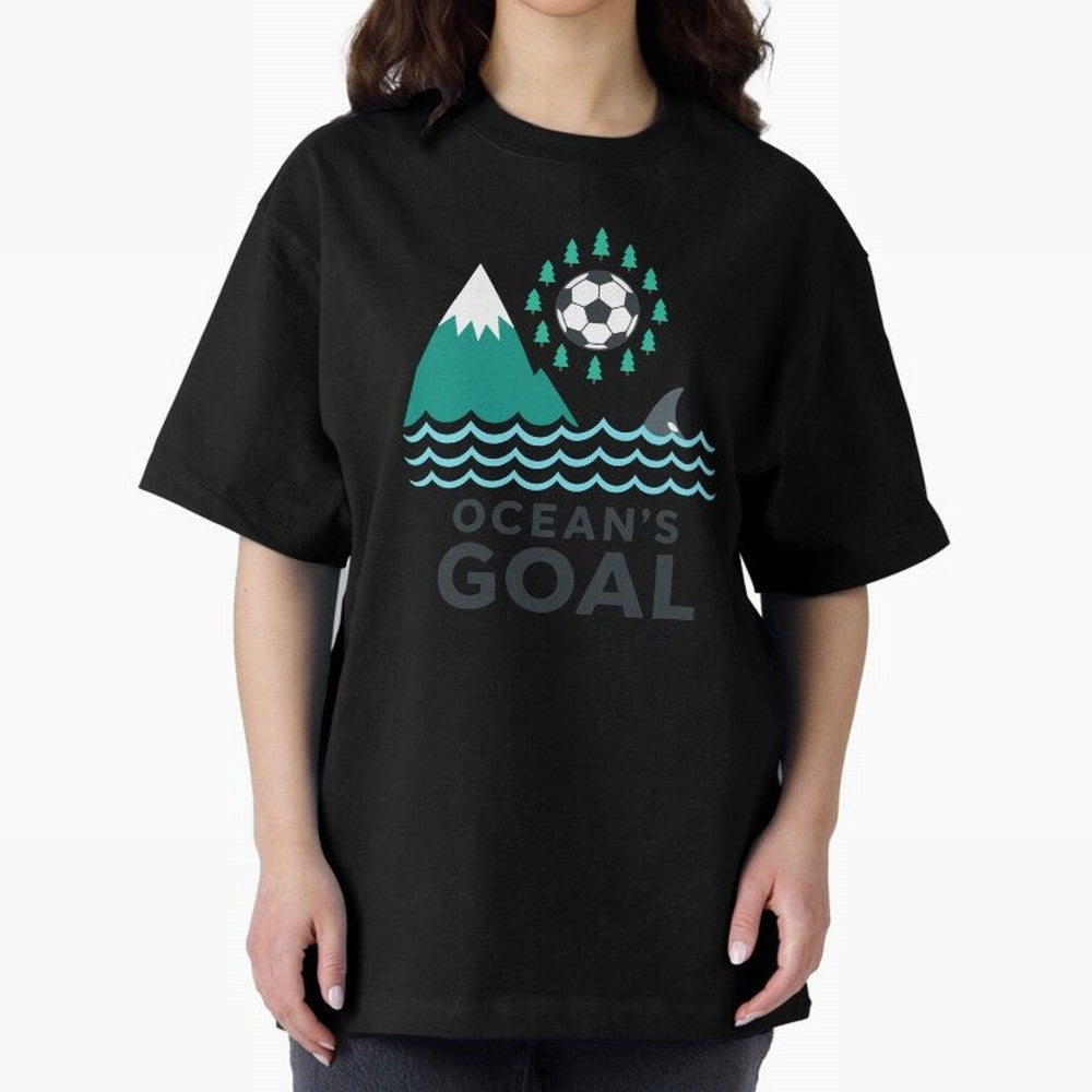 Ocean's Goal Classic T-Shirt Feel International Energy from Global Football Passion for FIFA World Cup 2026, Connected to Haaland and Mbappe, Spain, Supporter Pride, Iconic Celebrations, Legendary Names and Global Match Day Energy; Made for