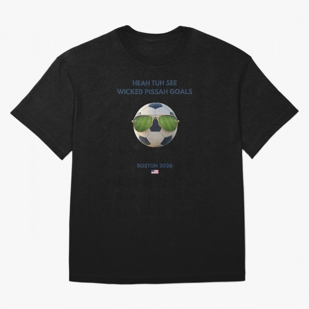 WC26 Hosting City: Boston | Fun and Smart Soccer Fan Gear Classic T-Shirt Refresh FIFA World Cup 2026 USA Canada Mexico for Fans of Messi and Cristiano Ronaldo and England and Germany, Bringing Supporter Pride, Iconic Celebrations, Legendary Names