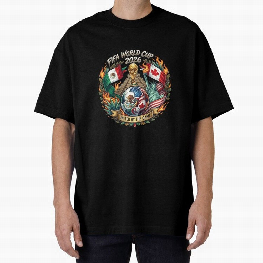 United By The Game 2026 Art Classic T-Shirt Bring Match Day Fire to the FIFA World Cup 2026 Journey through Messi Highlights, Spain Pride, Stadium Memories, Football Loyalty, International Chants and Championship Tradition; Great for Watch Parties,