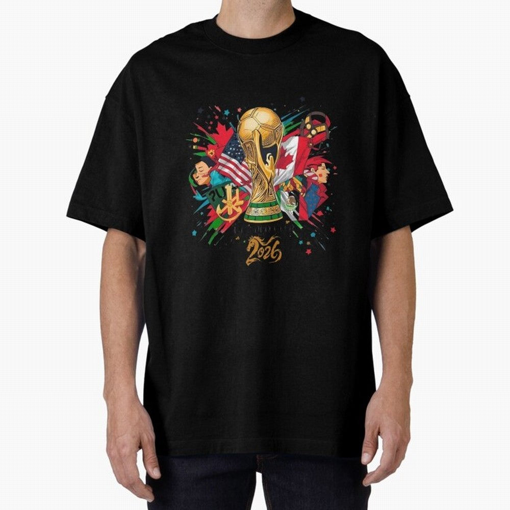 North America 2026 Splash Art Classic T-Shirt Make Your Look Match Match Day Hype around FIFA World Cup 2026 USA Canada Mexico, Haaland, Brazil, Portugal and Argentina, Classic Soccer Heritage, Championship Pressure, Fan Loyalty and International