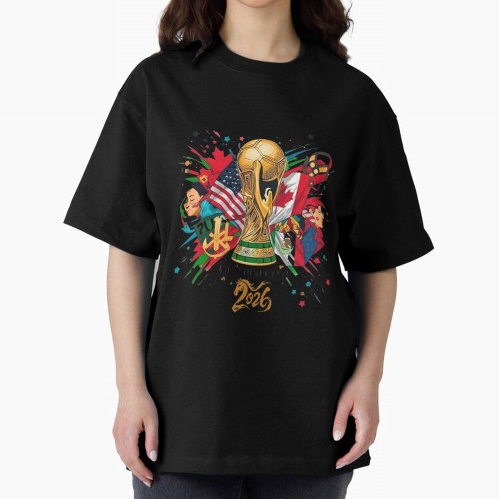 North America 2026 Splash Art Classic T-Shirt Make Your Look Match Match Day Hype around FIFA World Cup 2026 USA Canada Mexico, Haaland, Brazil, Portugal and Argentina, Classic Soccer Heritage, Championship Pressure, Fan Loyalty and International