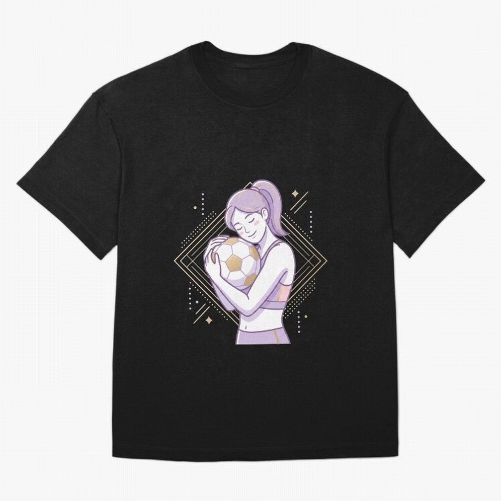 Emotional Soccer Girl Love for Football Classic T-Shirt Celebrate Rivalries and Pride in Global Football Passion for FIFA World Cup 2026 USA Canada Mexico, Celebrating Messi, CR7 and Mbappe, England, France and Netherlands, Retro Football Energy,