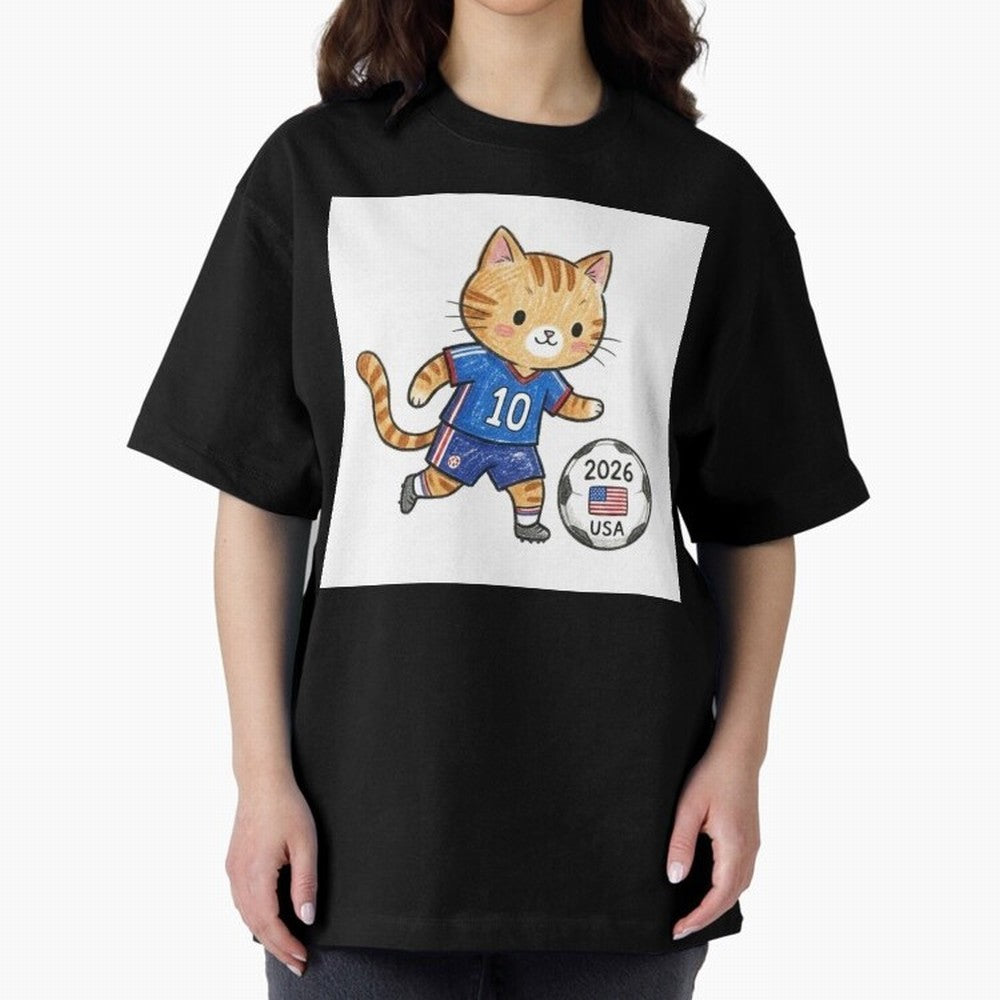 USA Soccer Cat #10 - 2026 World Cup Fan Art Classic T-Shirt Get Ready for the FIFA World Cup 2026 Journey through Haaland Highlights, Germany Pride, Sports Nostalgia, International Competition, Famous Players and Unforgettable Victories; Ideal for