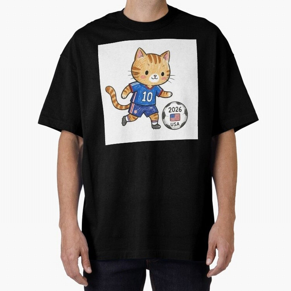 USA Soccer Cat #10 - 2026 World Cup Fan Art Classic T-Shirt Get Ready for the FIFA World Cup 2026 Journey through Haaland Highlights, Germany Pride, Sports Nostalgia, International Competition, Famous Players and Unforgettable Victories; Ideal for