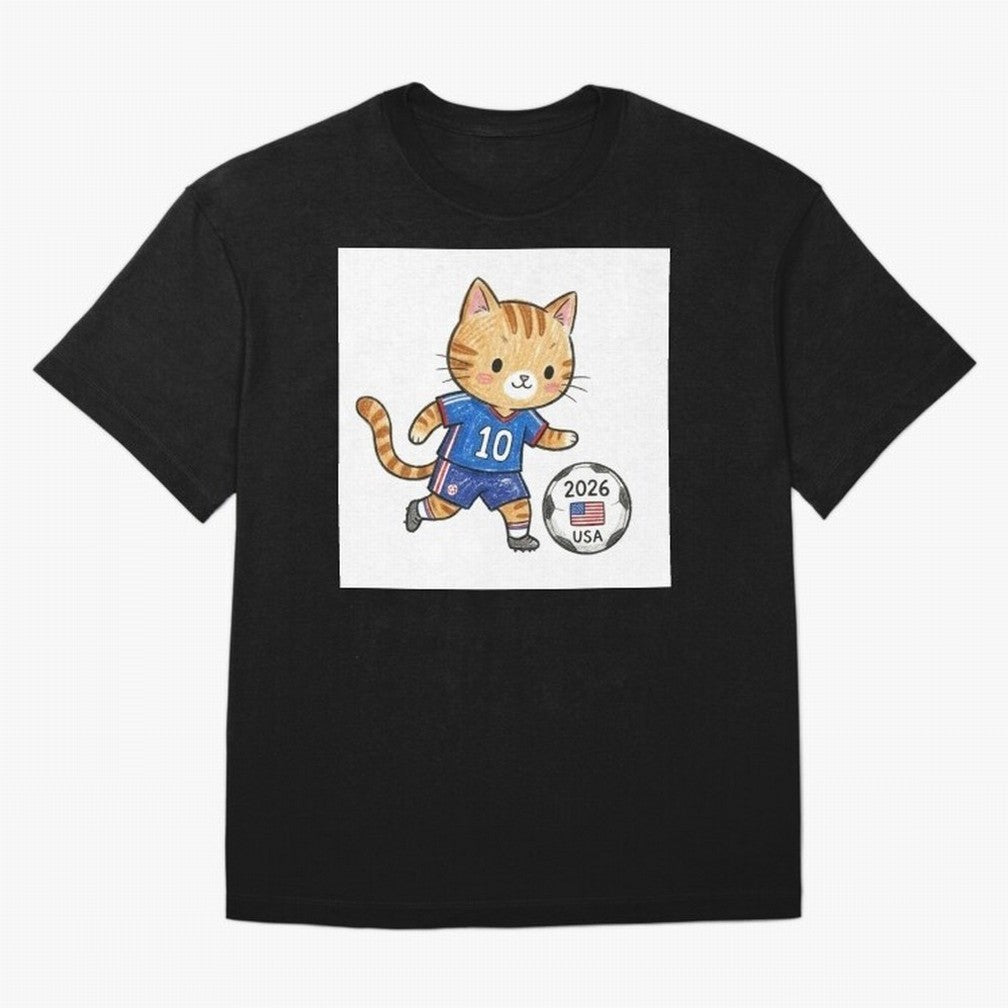 USA Soccer Cat #10 - 2026 World Cup Fan Art Classic T-Shirt Get Ready for the FIFA World Cup 2026 Journey through Haaland Highlights, Germany Pride, Sports Nostalgia, International Competition, Famous Players and Unforgettable Victories; Ideal for