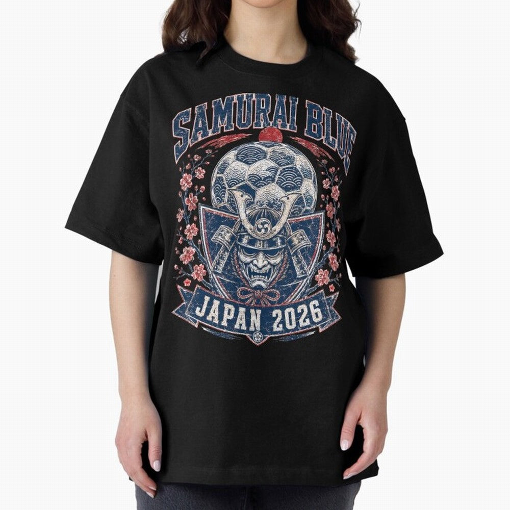 Samurai Blue Japan 2026 World Cup Soccer T-Shirt Classic T-Shirt Represent the Passion of Match Day Hype around FIFA World Cup 2026 Group Stage, Messi, France and Portugal, Stadium Chants, National Pride, Trophy Dreams and Unforgettable Football