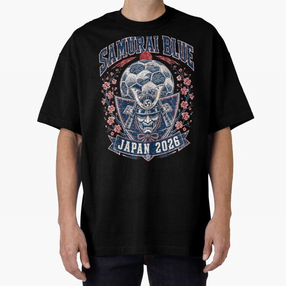 Samurai Blue Japan 2026 World Cup Soccer T-Shirt Classic T-Shirt Represent the Passion of Match Day Hype around FIFA World Cup 2026 Group Stage, Messi, France and Portugal, Stadium Chants, National Pride, Trophy Dreams and Unforgettable Football