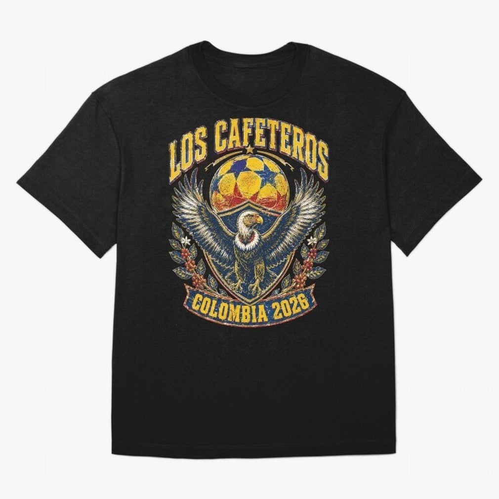 Los Cafeteros Colombia 2026 World Cup Soccer T-Shirt Classic T-Shirt Refresh FIFA World Cup 2026 Group Stage Made for Neymar, England, France and Netherlands Energy, Football History, Final Match Energy, Crowd Noise and Once in a Lifetime Moments;
