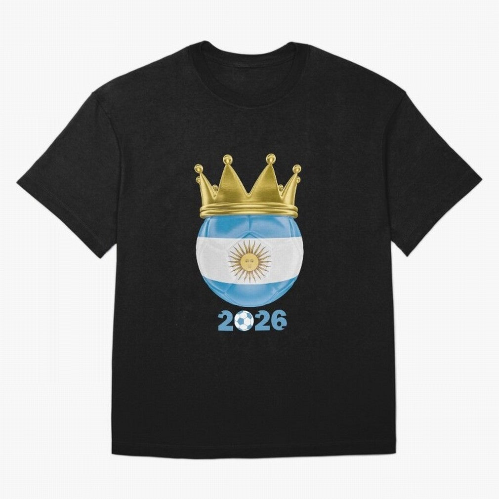 Argentina Football Champion Crown 2026 Classic T-Shirt Make Every Kick Count in FIFA World Cup 2026 Spirit, Connected to France, CR7, Soccer Culture, Superstar Moments, National Team Dreams and Competitive Fire; Perfect for Fans, Collectors, Family