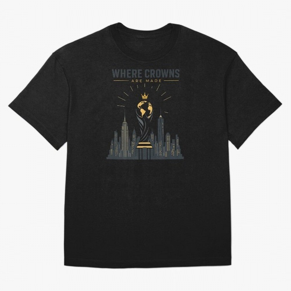 Where Crowns Are Made Classic T-Shirt Relive the FIFA World Cup 2026 USA Canada Mexico Journey through Cristiano Ronaldo, Haaland and CR7 Highlights, England and Germany Pride, Vintage Soccer Flavor, Modern Football Stars, National Flags and Final