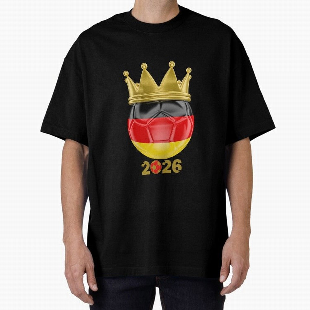 Germany Football Champion Crown 2026 Classic T-Shirt Show Match Day Excitement for the FIFA World Cup 2026 USA Canada Mexico Journey through Neymar Highlights, Portugal Pride, Sports Nostalgia, International Competition, Famous Players and