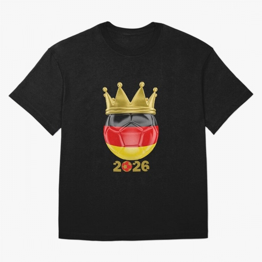Germany Football Champion Crown 2026 Classic T-Shirt Show Match Day Excitement for the FIFA World Cup 2026 USA Canada Mexico Journey through Neymar Highlights, Portugal Pride, Sports Nostalgia, International Competition, Famous Players and