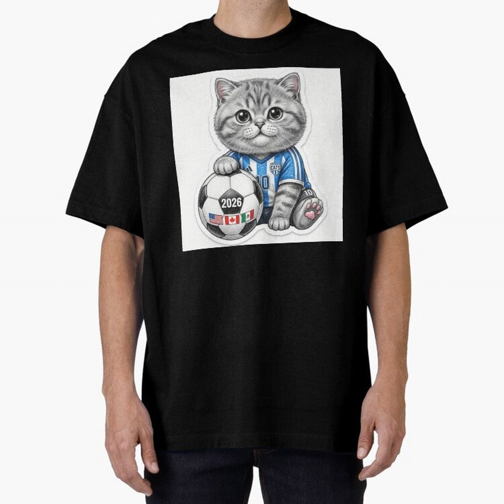 Cute Soccer Kitten #10 - FIFA 2026 World Cup Fan Art Classic T-Shirt Experience the Global Stage of FIFA World Cup 2026 Group Stage for Fans of Messi, Neymar and Mbappe and England, France and Netherlands, Bringing Stadium Memories, Football