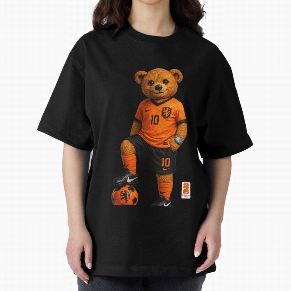 Netherlands Soccer Bear World Cup Teddy Bear Classic T-Shirt Show Your Tournament Heart for the FIFA World Cup 2026 USA Canada Mexico Journey through Messi, Neymar and Mbappe Highlights, England and Germany Pride, Stadium Chants, National Pride,