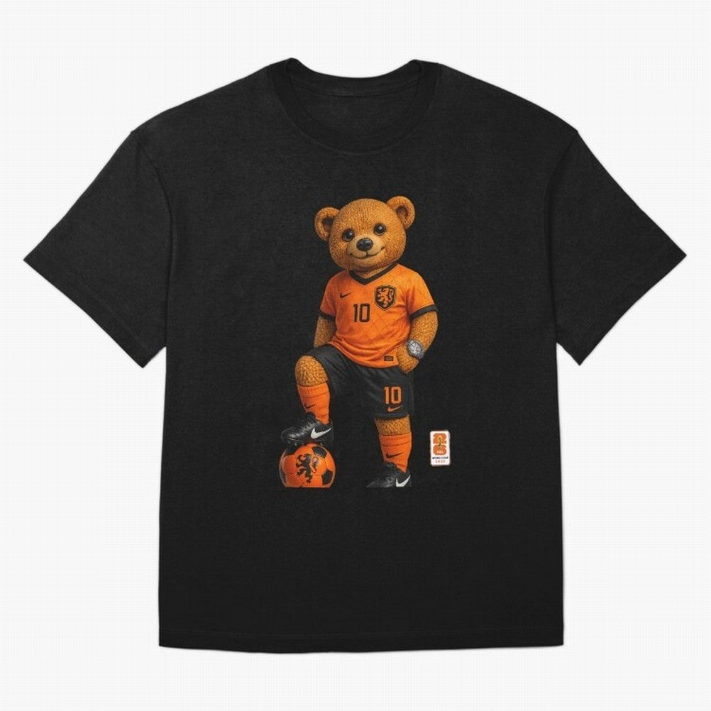Netherlands Soccer Bear World Cup Teddy Bear Classic T-Shirt Show Your Tournament Heart for the FIFA World Cup 2026 USA Canada Mexico Journey through Messi, Neymar and Mbappe Highlights, England and Germany Pride, Stadium Chants, National Pride,