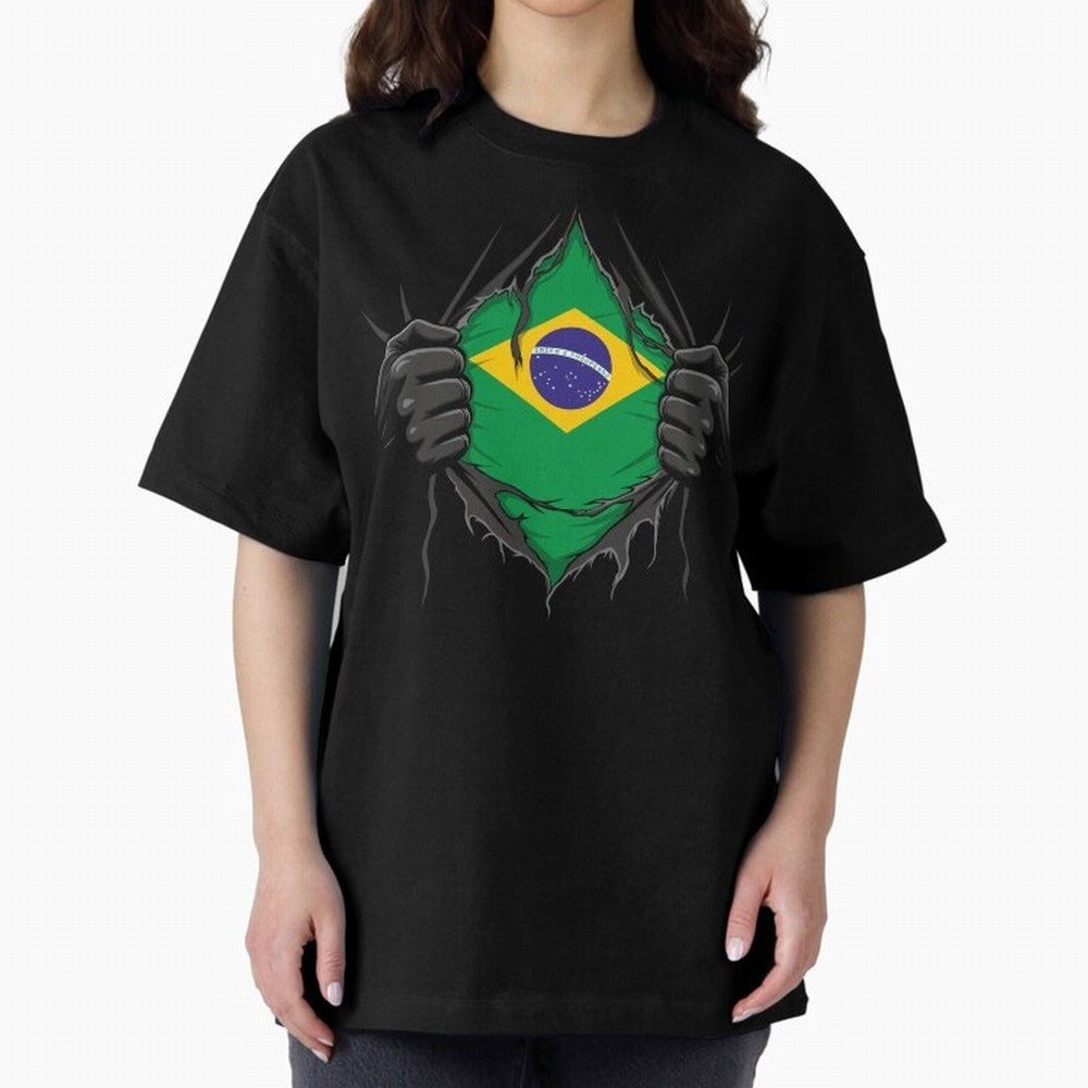 Brazil Flag - National Team Fans Classic T-Shirt Feel the Heartbeat of Match Day Hype around FIFA World Cup 2026 Group Stage, Neymar, Haaland and Cristiano Ronaldo, Netherlands, Tournament Hype, Historic Matchups, Family Viewing Parties and Global