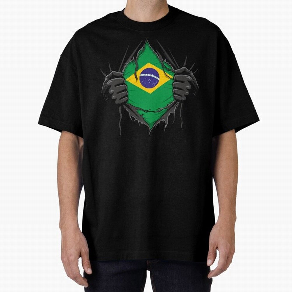 Brazil Flag - National Team Fans Classic T-Shirt Feel the Heartbeat of Match Day Hype around FIFA World Cup 2026 Group Stage, Neymar, Haaland and Cristiano Ronaldo, Netherlands, Tournament Hype, Historic Matchups, Family Viewing Parties and Global