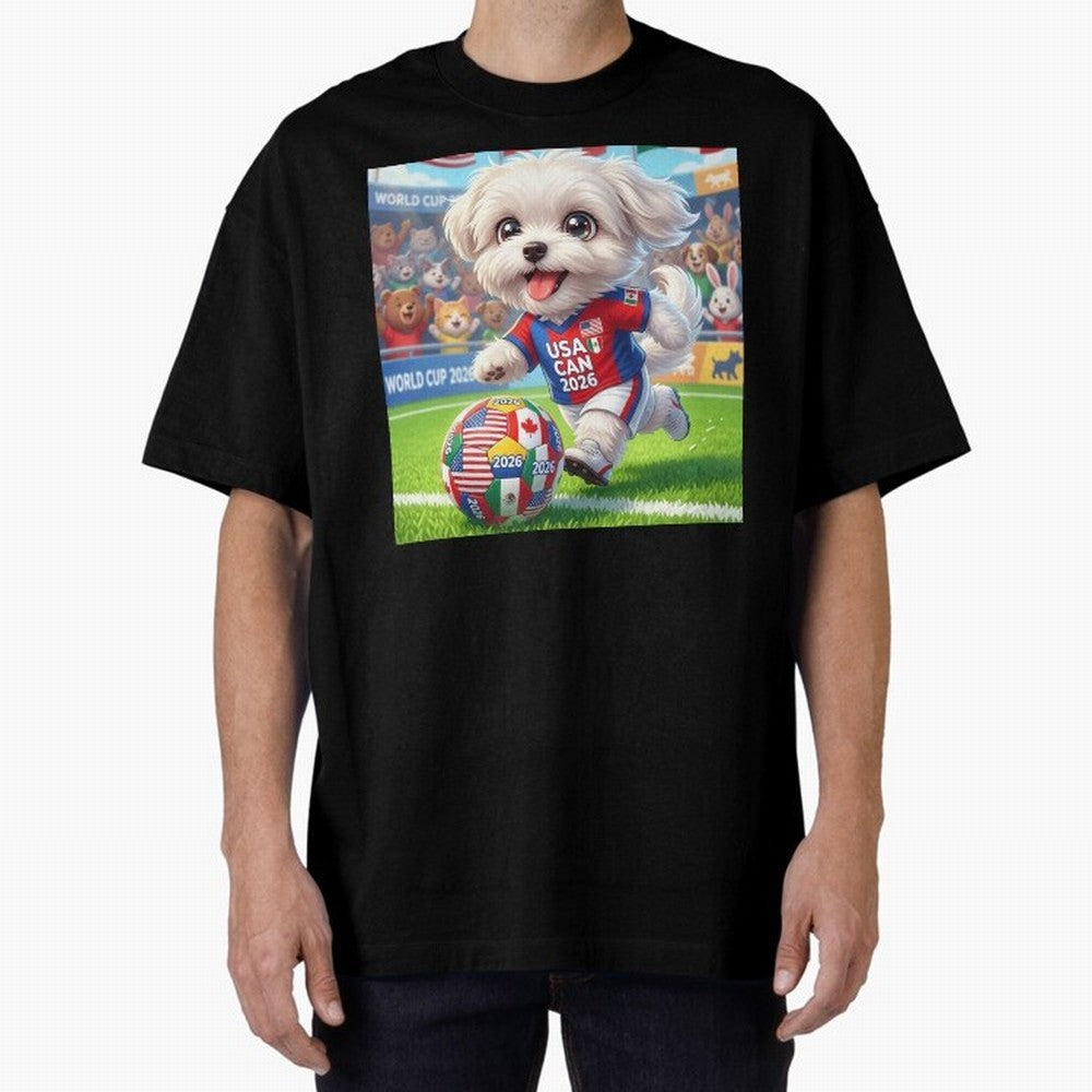 Cute Maltese Soccer Star - FIFA 2026 World Cup Edition Classic T-Shirt Support the Legends of FIFA World Cup 2026 Highlighting Messi, CR7 and Mbappe, Brazil, Portugal and Argentina Energy, Football Festival Excitement, Trophy Ambitions, Country