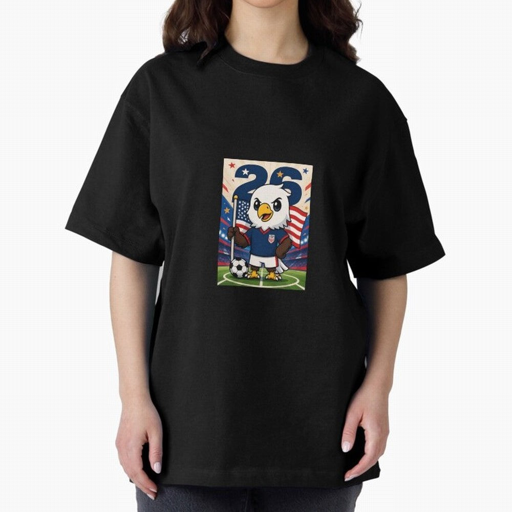 Patriotic Eagle Soccer USA Mascot Classic T-Shirt Feel the Trophy Chase of FIFA World Cup 2026 USA Canada Mexico Inspired by CR7, Germany Energy, Retro Football Energy, Iconic Rivalries, Trophy Chase Drama and Stadium Atmosphere; Made for