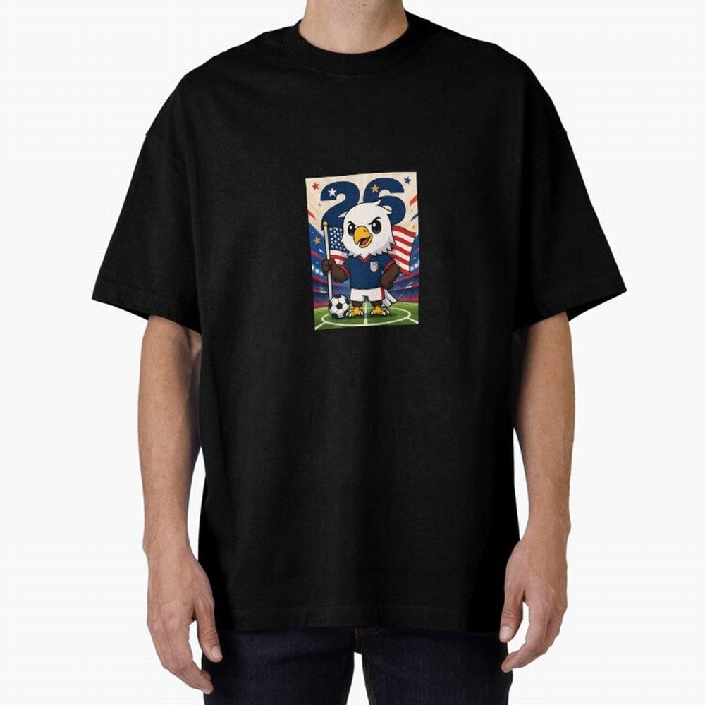 Patriotic Eagle Soccer USA Mascot Classic T-Shirt Feel the Trophy Chase of FIFA World Cup 2026 USA Canada Mexico Inspired by CR7, Germany Energy, Retro Football Energy, Iconic Rivalries, Trophy Chase Drama and Stadium Atmosphere; Made for