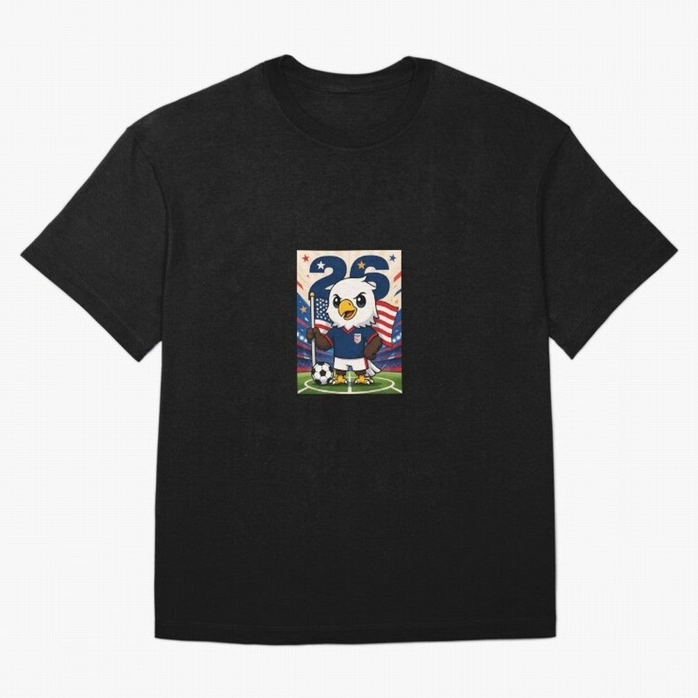 Patriotic Eagle Soccer USA Mascot Classic T-Shirt Feel the Trophy Chase of FIFA World Cup 2026 USA Canada Mexico Inspired by CR7, Germany Energy, Retro Football Energy, Iconic Rivalries, Trophy Chase Drama and Stadium Atmosphere; Made for