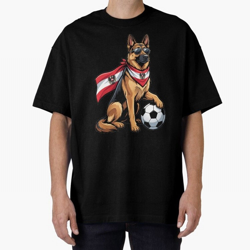 Austrian football dog Classic T-Shirt Make Every Kick Count in Match Day Hype around FIFA World Cup 2026, Haaland, Portugal, Spain and Germany, Match Day Excitement, Supporter Culture, Golden Goals and Global Football Passion; Great for Supporters