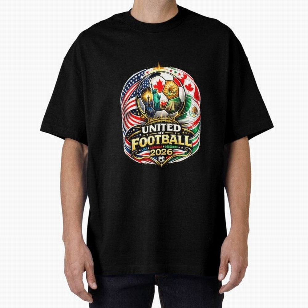 United By Football 2026 USA Canada Mexico Classic T-Shirt Follow the Final Road of Global Football Passion for FIFA World Cup 2026 Group Stage, Featuring Cristiano Ronaldo, Haaland and CR7, Spain, Supporter Pride, Iconic Celebrations, Legendary