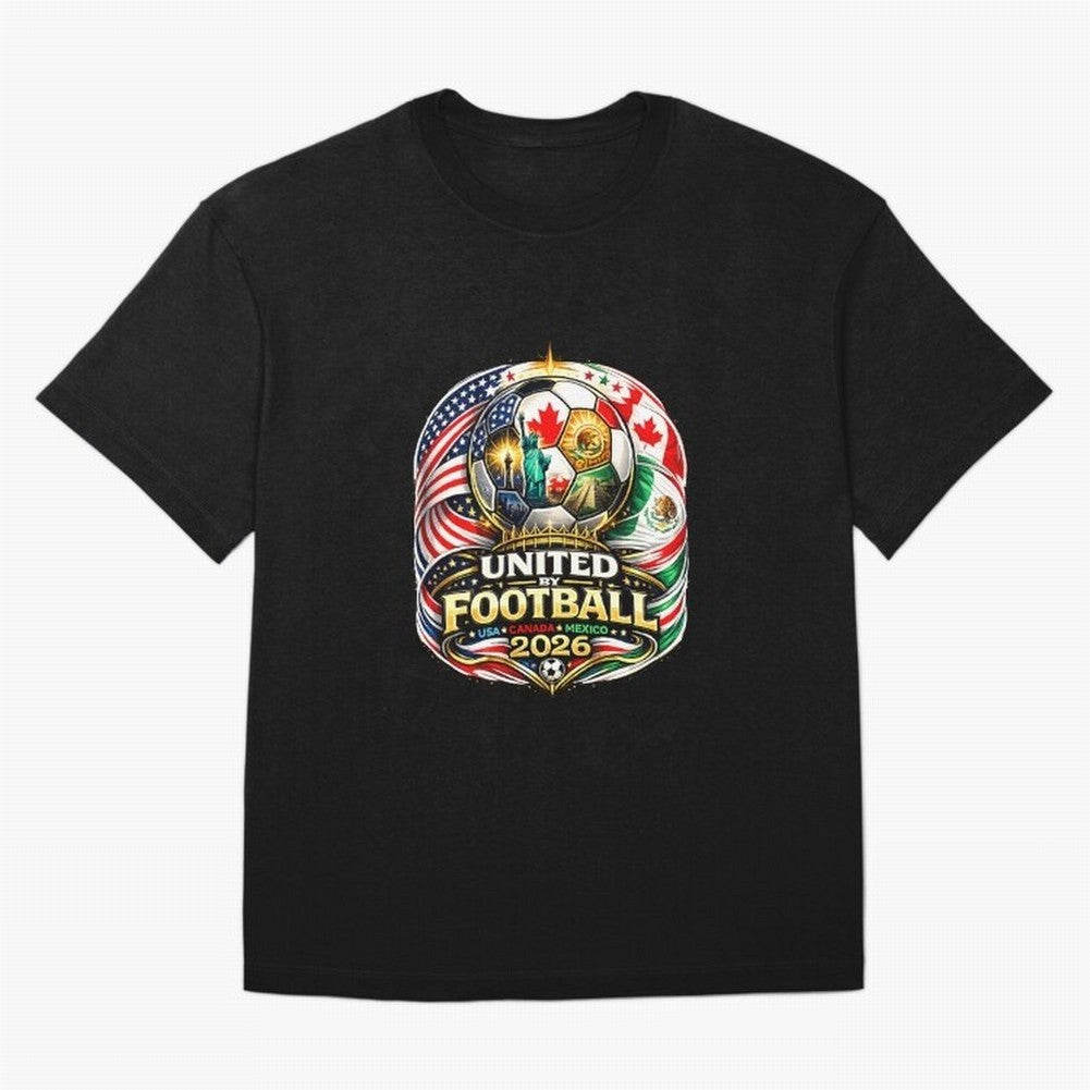 United By Football 2026 USA Canada Mexico Classic T-Shirt Follow the Final Road of Global Football Passion for FIFA World Cup 2026 Group Stage, Featuring Cristiano Ronaldo, Haaland and CR7, Spain, Supporter Pride, Iconic Celebrations, Legendary