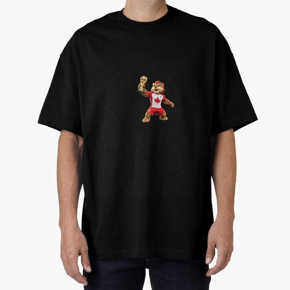 Canada Soccer Mascot Champion - Canadian Football Victory Trophy 2026 Classic T-Shirt Enjoy the Biggest Football Party of FIFA World Cup 2026 USA Canada Mexico for Fans of Mbappe and Neymar and England, France and Netherlands, Bringing Game Day