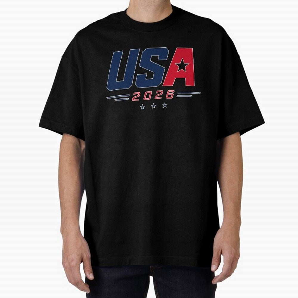 USA 2026 Soccer Fan Shirt | American Football Supporter Minimal Design Classic T-Shirt Celebrate Fan Culture around Match Day Hype around FIFA World Cup 2026 USA Canada Mexico, Messi and Cristiano Ronaldo, England, Global Supporter Spirit,