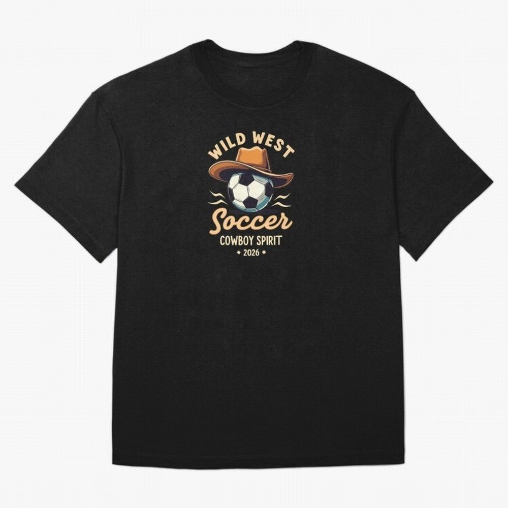 Wild West Soccer Cowboy Spirit World Cup 2026 Classic T-Shirt Show Your Love for the FIFA World Cup 2026 USA Canada Mexico Journey through CR7 and Messi Highlights, Portugal Pride, Football History, Final Match Energy, Crowd Noise and Once in a